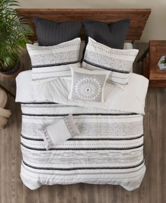Nea Boho Stripe 3-Pc. Comforter Set, Full/Queen