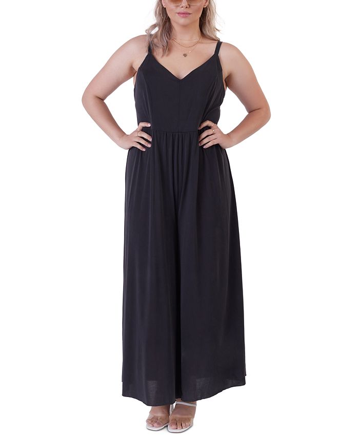 Macy's Black Tape Plus Size WideLeg Jumpsuit Macy's