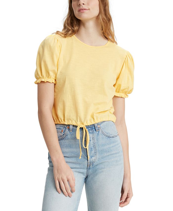 Women's puff sales sleeve t shirts