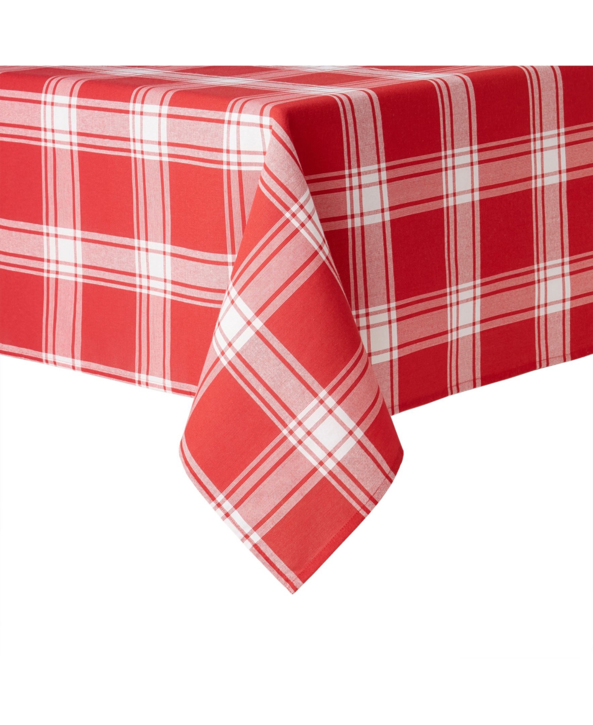 Town & Country Living Buffalo Check Tablecloth Single Pack 60"x102" In Red  White