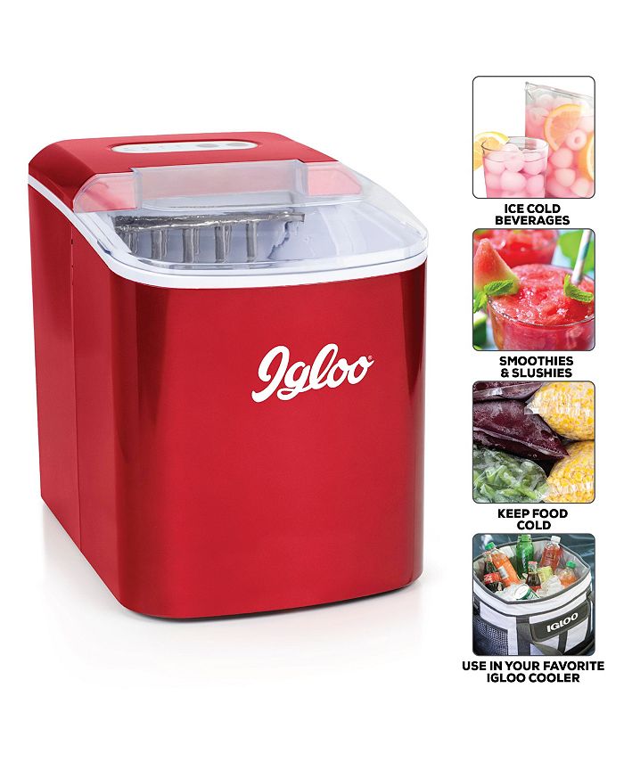 Igloo ICEB26RR 26Pound Automatic Portable Countertop Ice Maker Machine