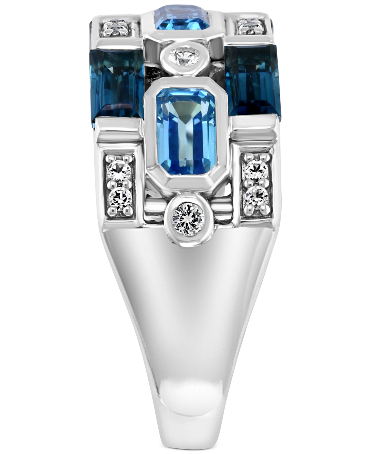 Effy& White Topaz Statement Ring (2-3/4 ct. t.w.) in Sterling Silver - Blue