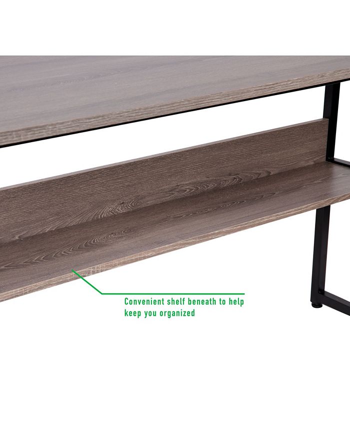 Mind Reader 55" Computer Table with Shelf and Desk Macy's