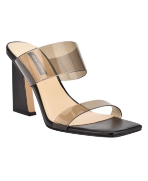 Nine West Women's Instaa Square Toe Barely-There Dress Sandals Women's Shoes