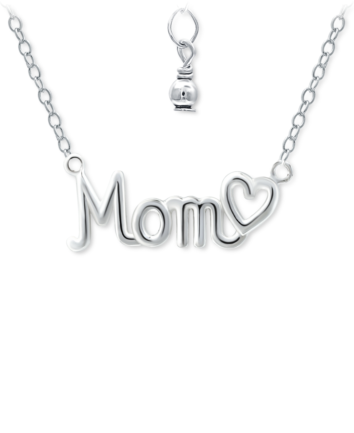 Giani Bernini Mom Heart Pendant Necklace, + extender, Created for Macy's