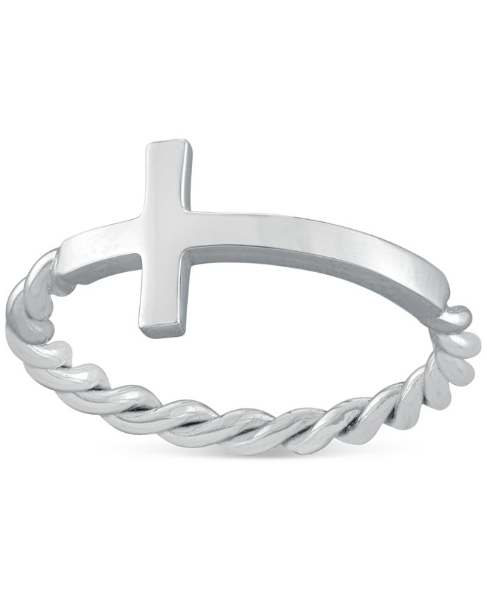 Giani Bernini - East-West Cross Ring in Sterling Silver