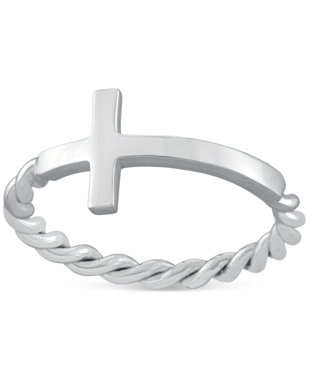 Giani Bernini East-West Cross Ring in Sterling Silver, Created for Macy's