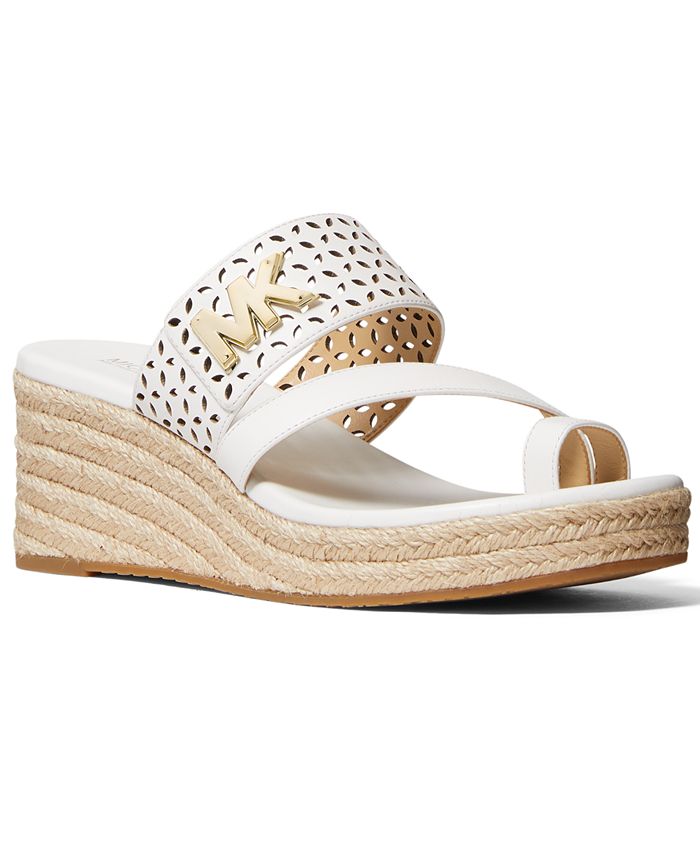 Michael Kors Sidney Mid Wedge Sandals & Reviews - Sandals - Shoes - Macy's