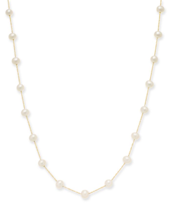 EFFY Collection EFFY® Cultured Freshwater Pearl Station 18" Necklace in