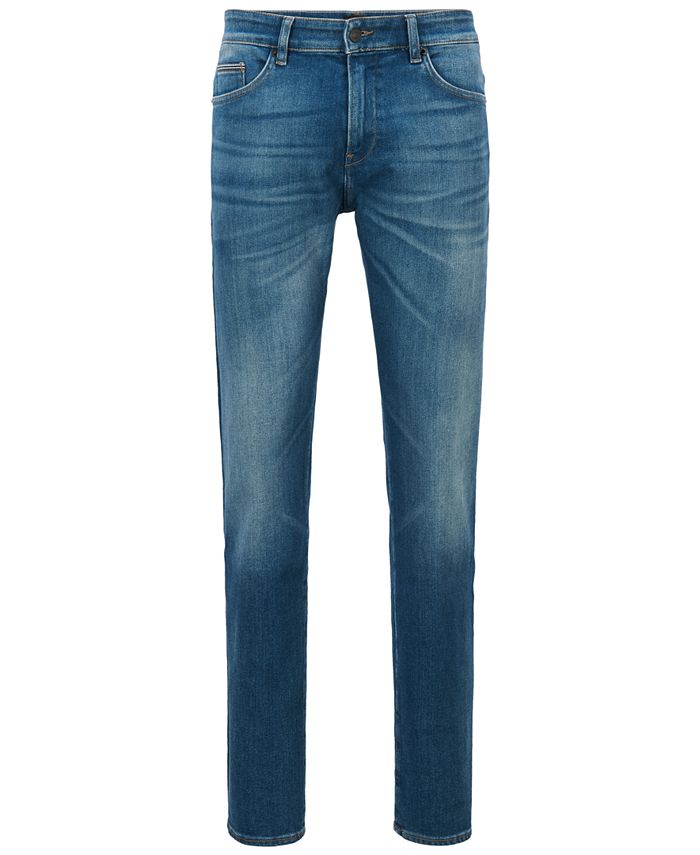 Hugo Boss BOSS Men's Blue Slim-Fit Jeans & Reviews - Jeans - Men - Macy's
