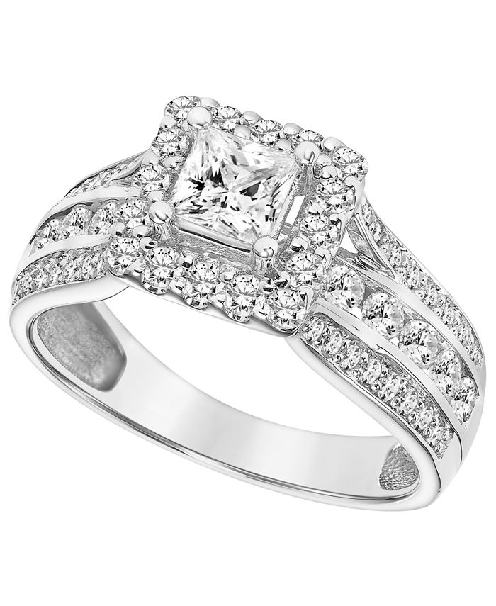 Macy's - Diamond (1 1/2 ct. t.w.) Engagement Ring in 14K White Gold