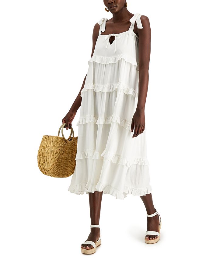 INC International Concepts Tiered Midi Dress, Created for Macy's - Macy's