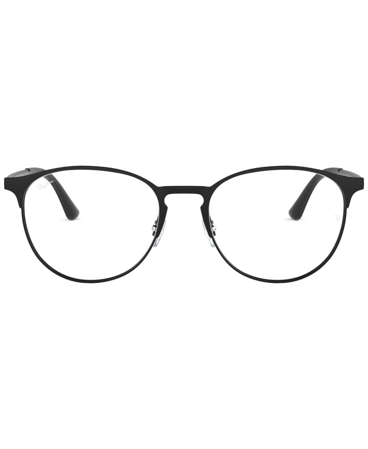 Ray Ban Rx6375 Unisex Round Eyeglasses In Matte Blk