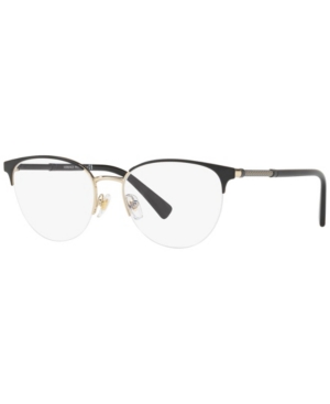 Versace Ve1247 Women's Phantos Eyeglasses In Black Gold