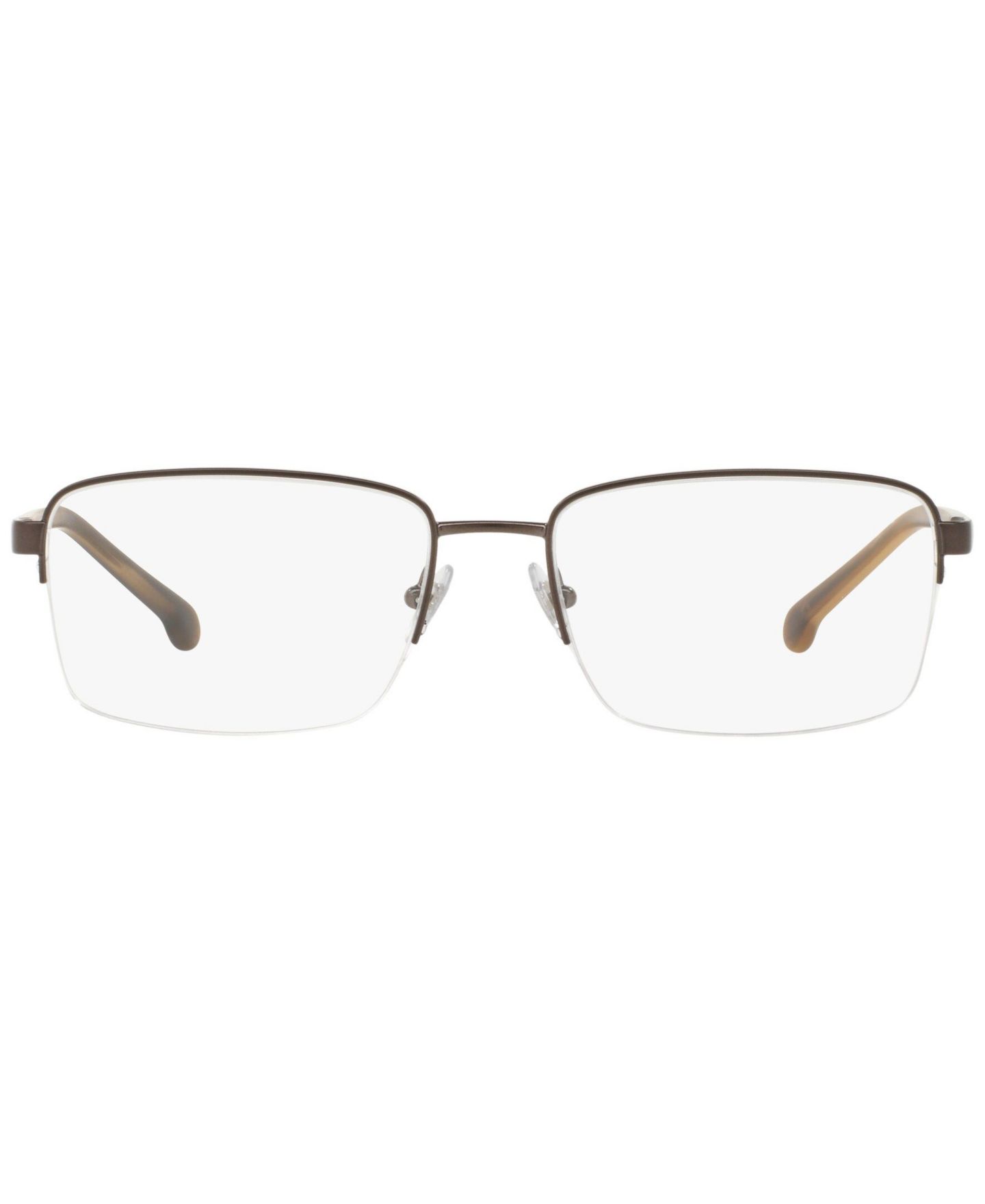 Мужские очки Brooks Brothers Man Rectangle Metal BB1044 Eyeglasses, цвет: Бронзовый — фото 3