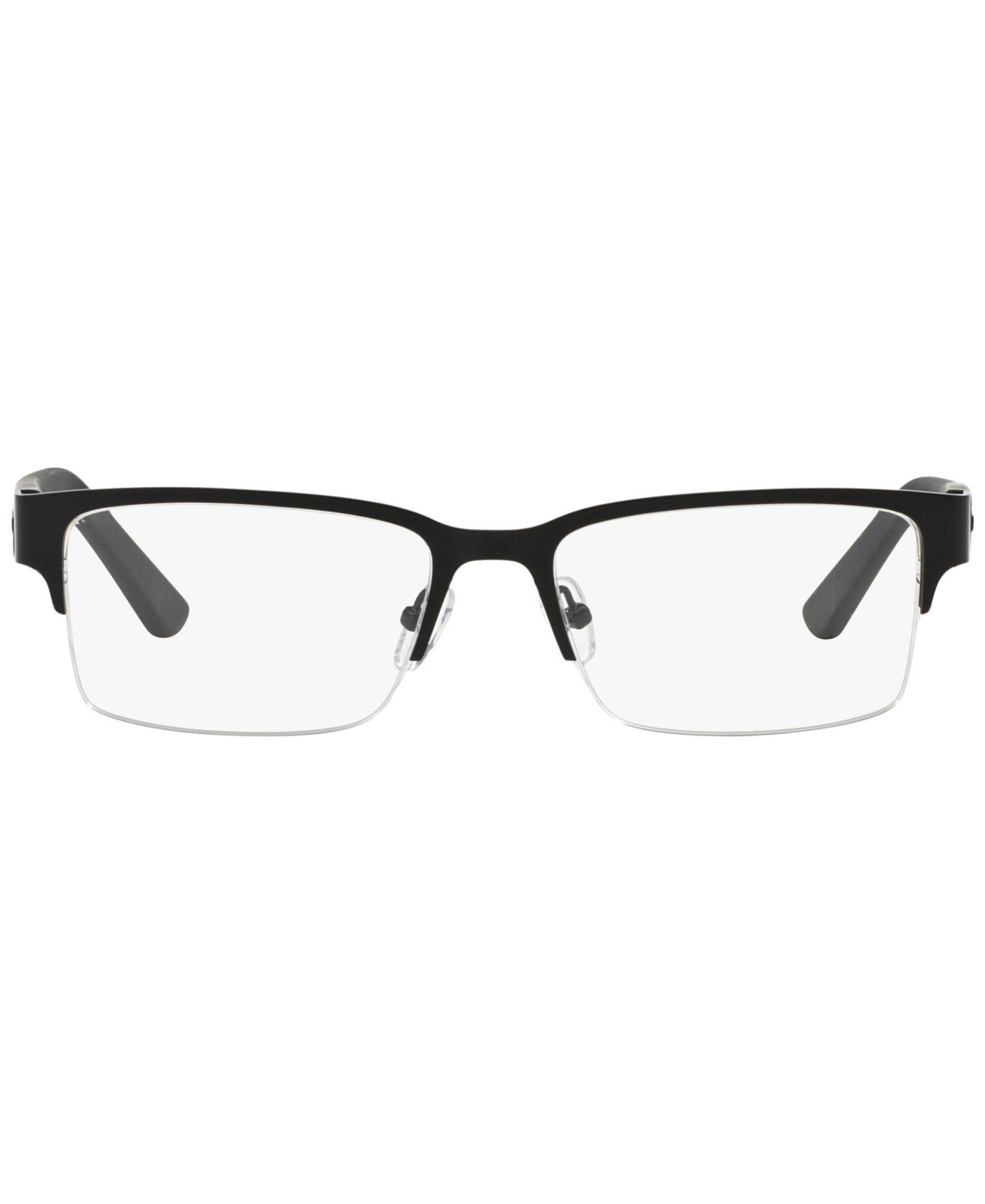 Мужские очки A|X Armani Exchange Man Rectangle Metal AX1014 Eyeglasses, цвет: Чёрный — фото 3