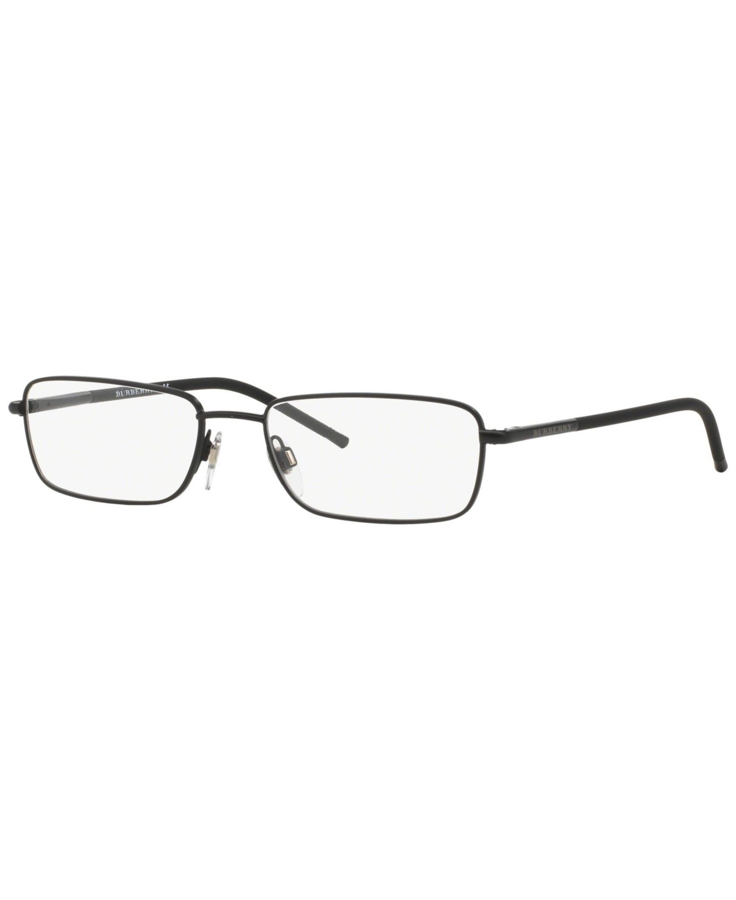 Мужские очки Burberry Man Rectangle Metal BE1268 Eyeglasses, цвет: Matte Blac — фото 1