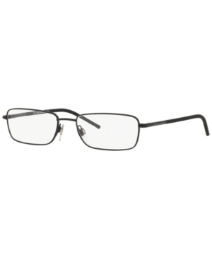 Burberry Be1268 Men's Rectangle Eyeglasses In Matte Blac