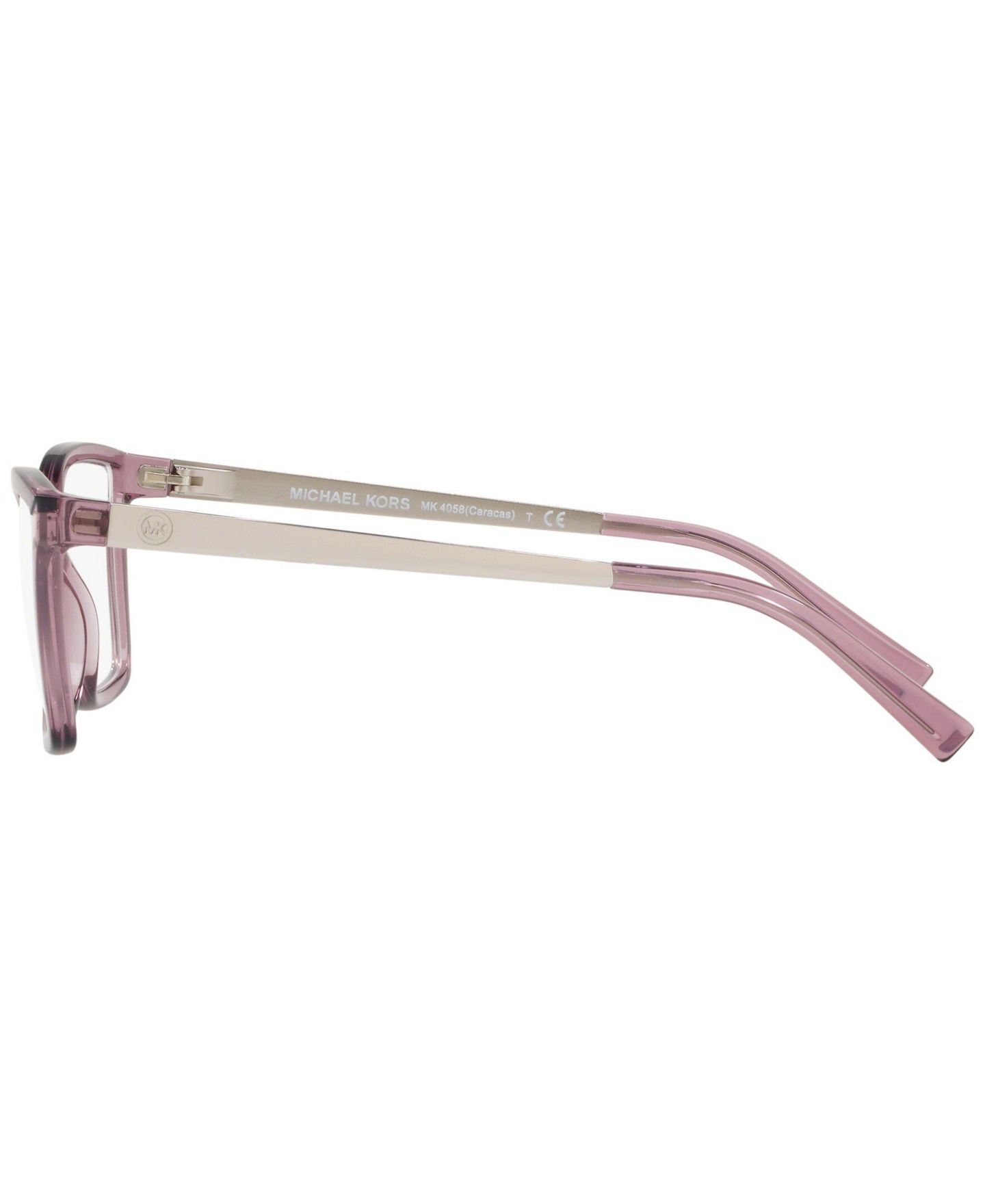 Женские очки Michael Kors Woman Rectangle Plastic MK4058 Caracas Eyeglasses, цвет: Burgandy — фото 2