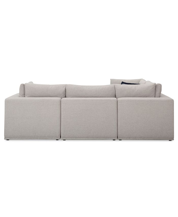 Universal - Modern 4-Pc. Fabric Sectional Sofa