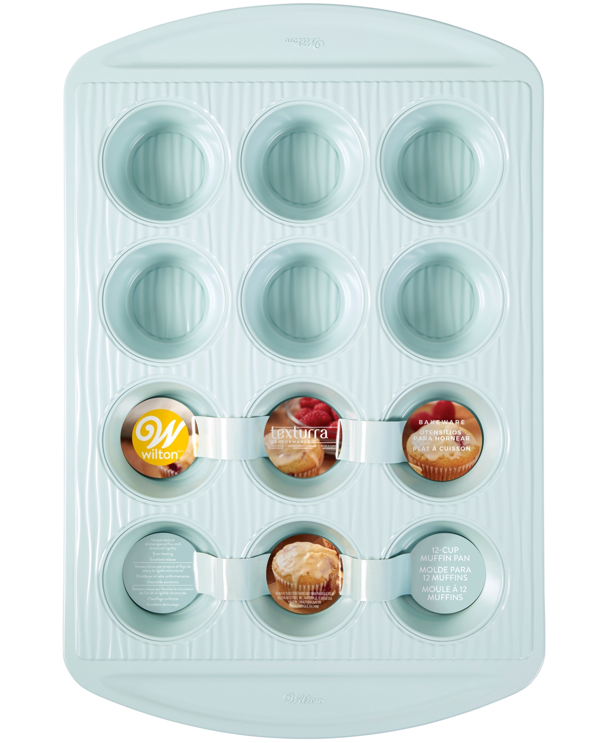 UPC 070896011855 product image for Wilton Texturra Wave 12-Cup Muffin Pan | upcitemdb.com