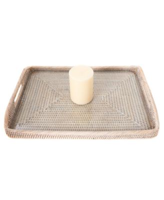 Artifacts Trading Company Rectangular Tray with Glass Insert