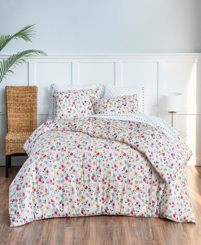 Christy Living Aston Cotton Sateen Comforter Set, Full/Queen Macy's