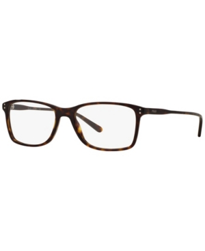 Polo Ralph Lauren Ph2155 Men's Rectangle Eyeglasses In Dark Havan