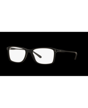 Polo Ralph Lauren Ph2155 Men's Rectangle Eyeglasses In Mat Black
