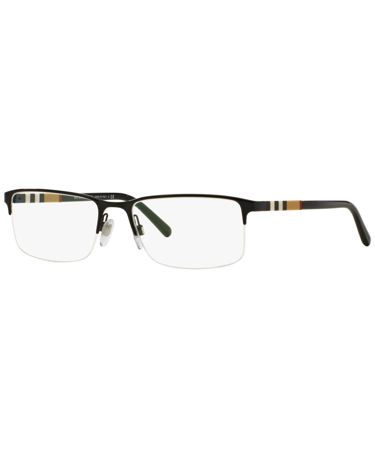 BE1282 Men's Rectangle Eyeglasses - Black