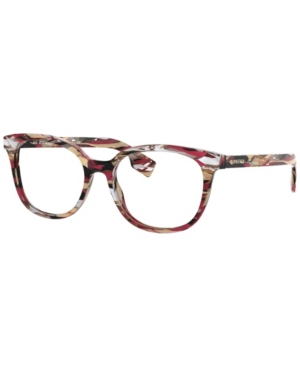 Burberry Be2291 Women's Square Eyeglasses In Red Multi