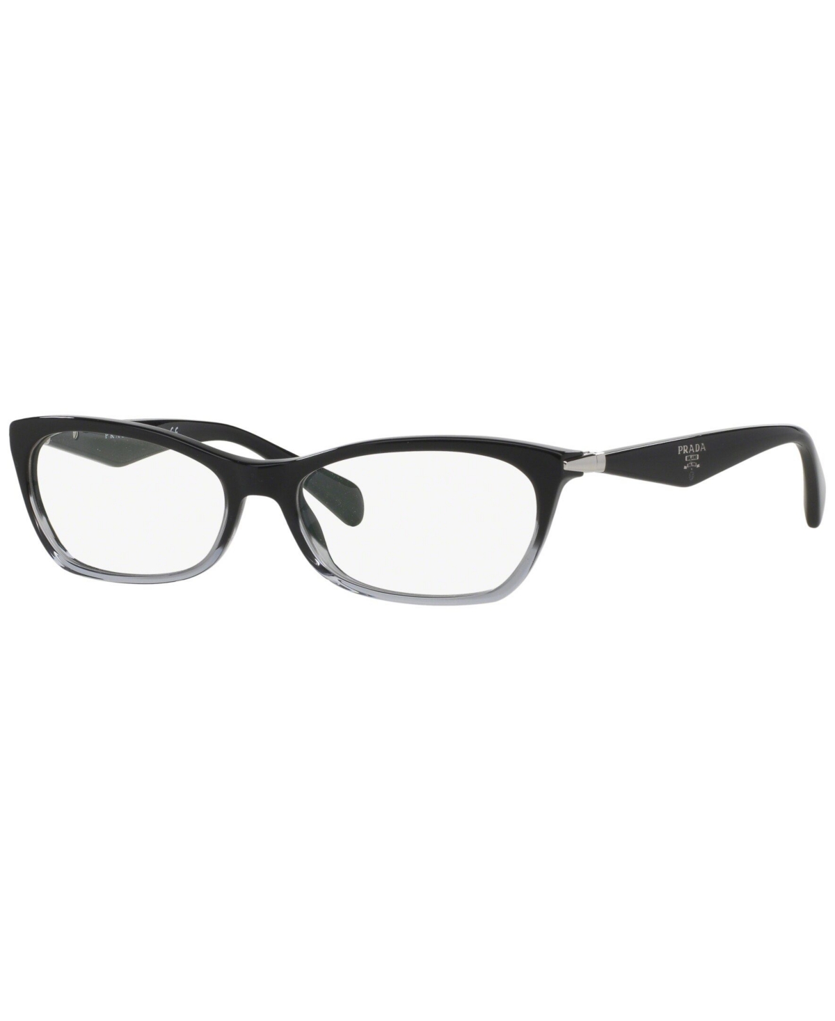 Pr 15PV Women's Irregular Eyeglasses - Black Grad