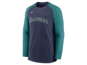 Nike Men's Seattle Mariners Authentic Collection Pre-Game Crew Sweatshirt