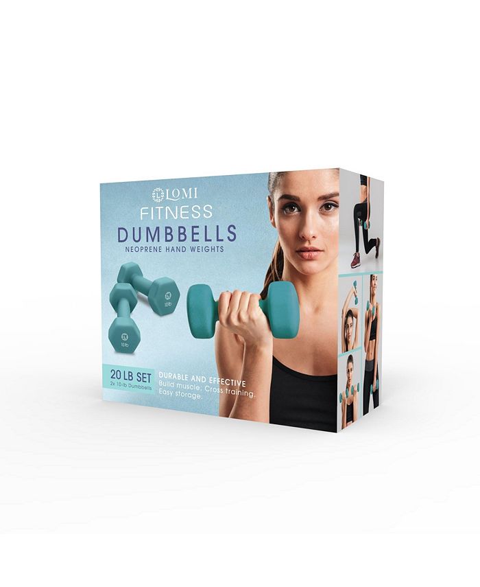 Lomi CLOSEOUT! Set of Two 10-lb Dumbbells - Macy's