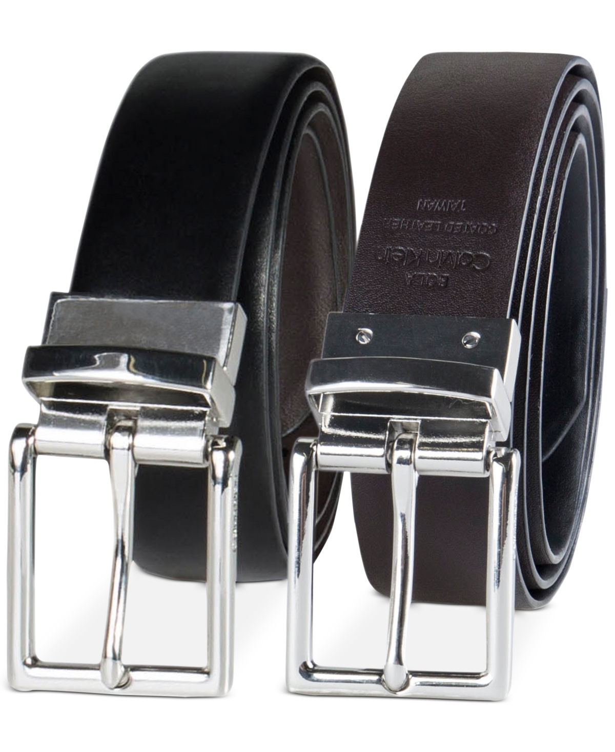Women's Reversible Leather Pant Belt - Black/brown
