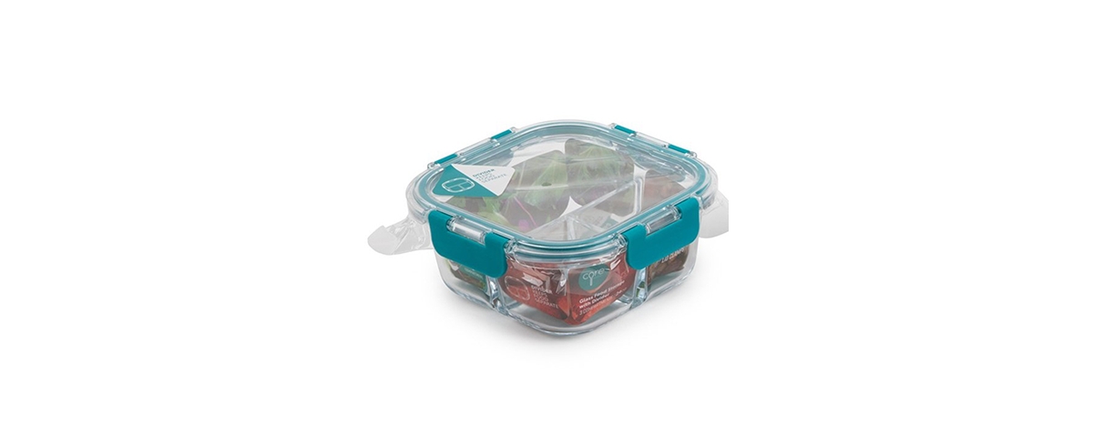 Core Home TrueDivide Square Glass 24-oz. Food Storage Container with Lid