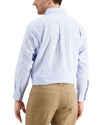 Men's Regular Fit University Stripe Dress Shirt, Created for Macy's