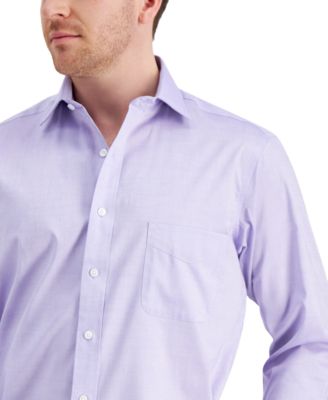 Men's Regular Fit Pinpoint Dress Shirt, Created for Macy's