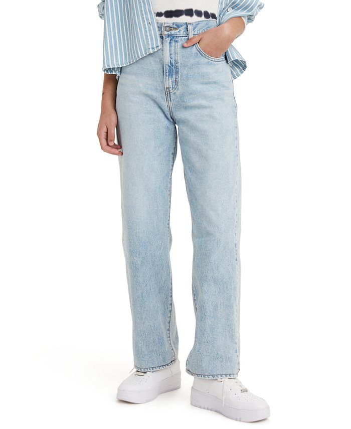 high waisted straight levi's