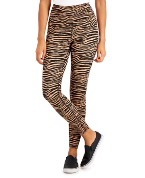 Inc Tiger-Print Compression Leggings Created for Macy's