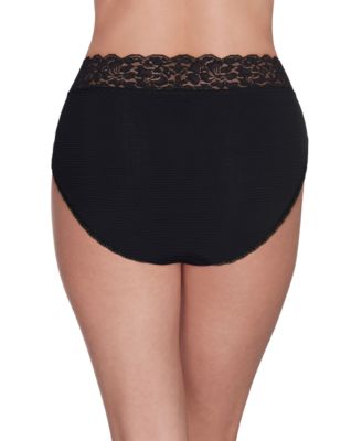 Vanity Fair Women's Flattering Lace Hi-Cut Panty Underwear 13280, extended sizes available