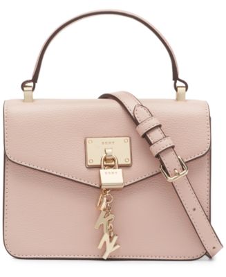 DKNY Elissa Small Top Handle Leather Bag - Macy's
