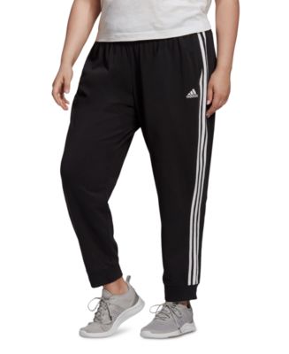 adidas Essentials Plus Size 3-Stripe Tapered Pants & Reviews ...