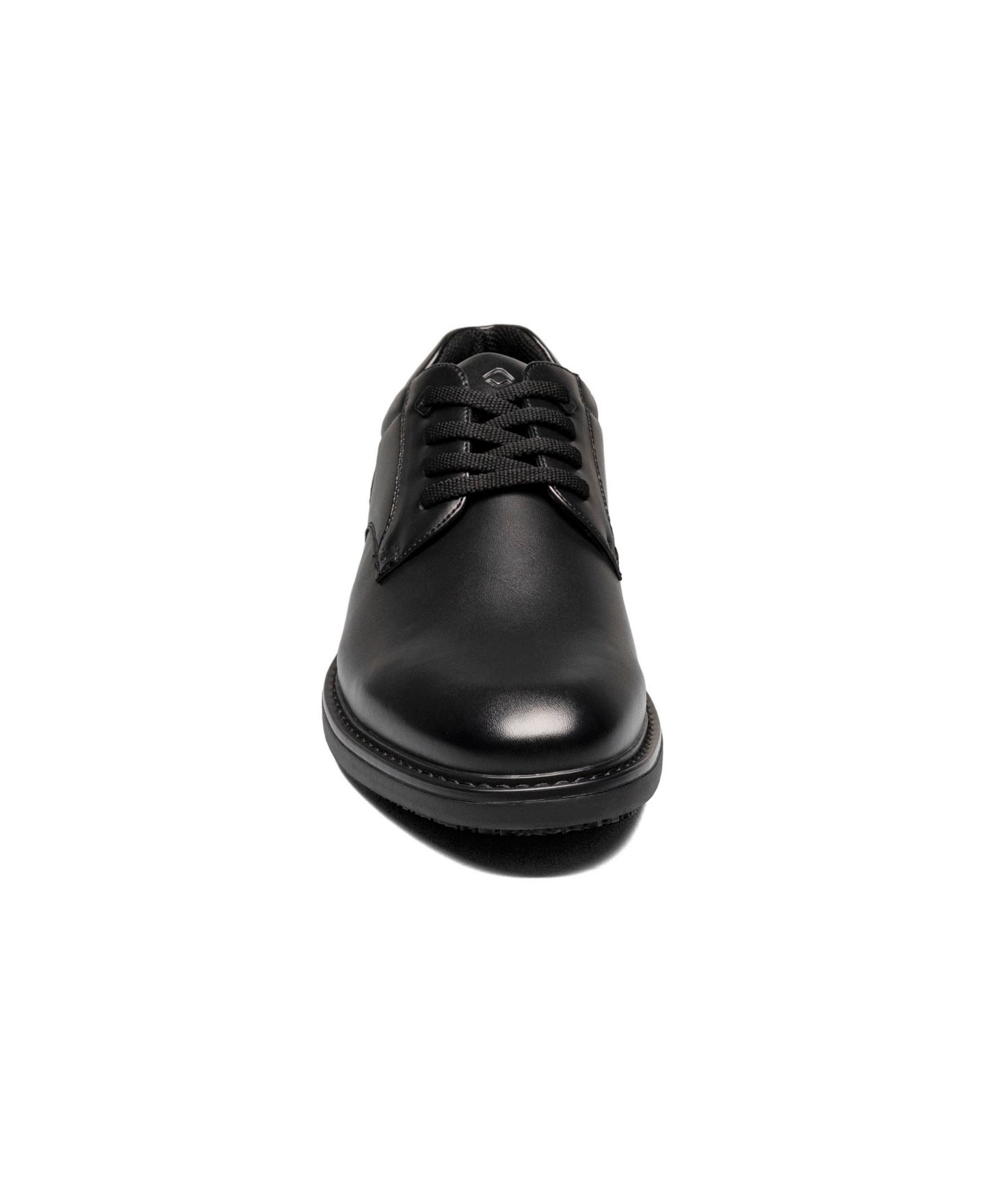 Мужские туфли Nunn Bush Wade Plain Toe Slip Resistant Oxford, цвет: Чёрный — фото 4