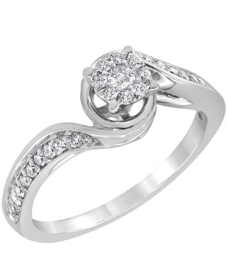 Macy's - Diamond Ring (1/3 ct. t.w.) in 14K White Gold