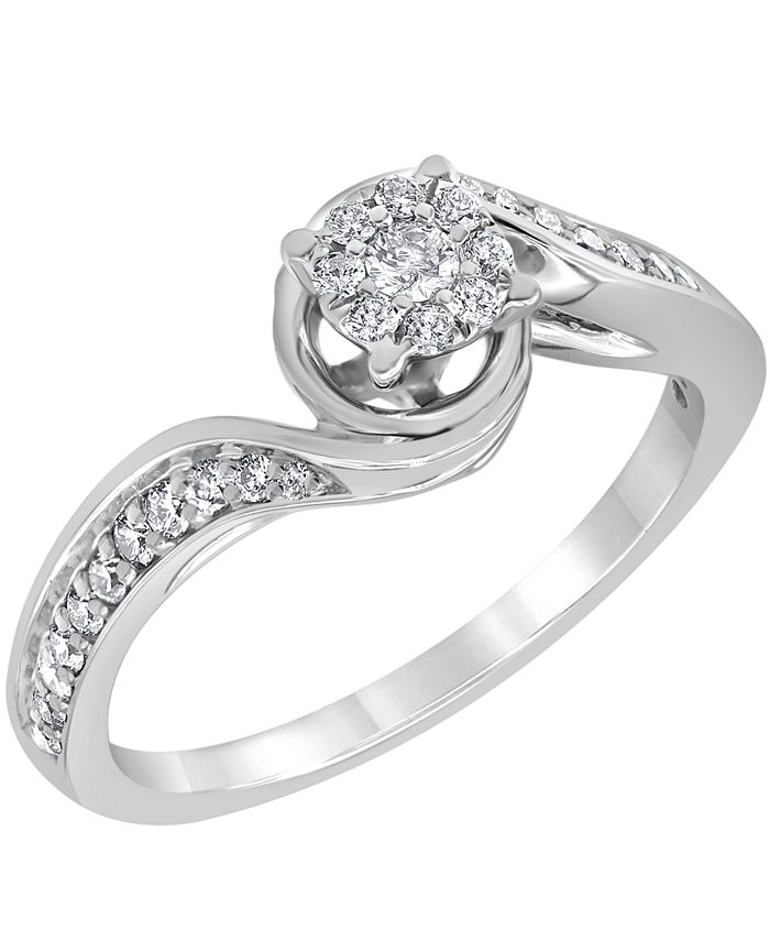 Macy's - Diamond Ring (1/3 ct. t.w.) in 14K White Gold