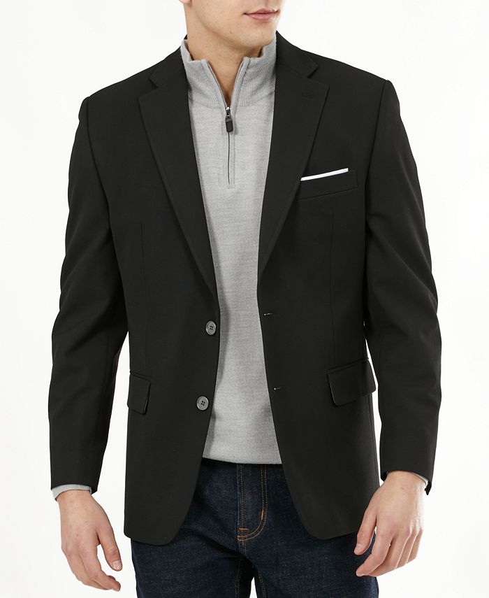 Michael Kors Men's ModernFit Stretch Solid Blazer & Reviews Blazers