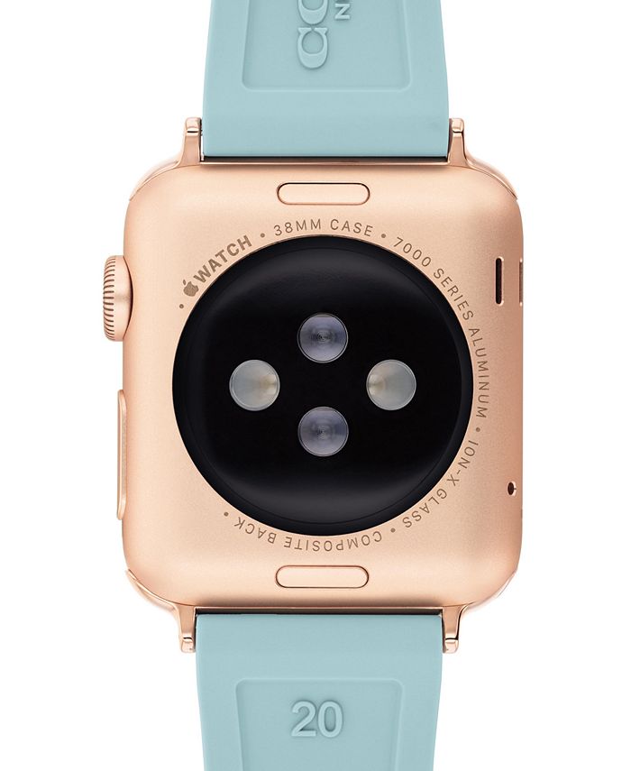 COACH Teal Rubber 38/40/41mm Apple Watch® Band Macy's