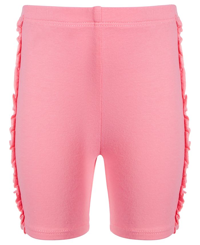 First Impressions Baby Girls Ruffled Biker Shorts, Created for Macy&rsquo;s