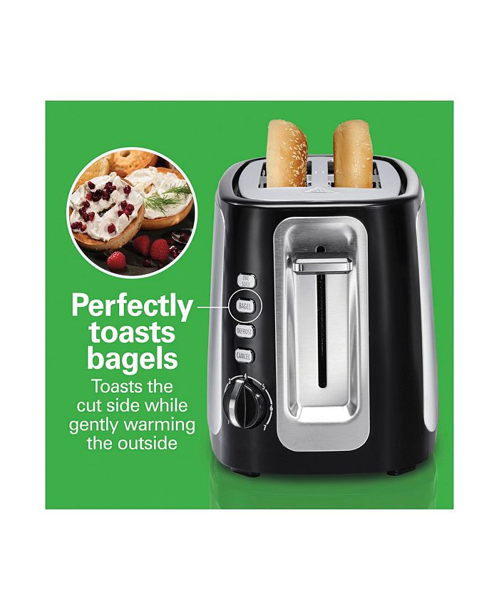Hamilton Beach SureToast™ 2 Slice Toaster with Toast Boost to Lift Smaller Breads Macy's